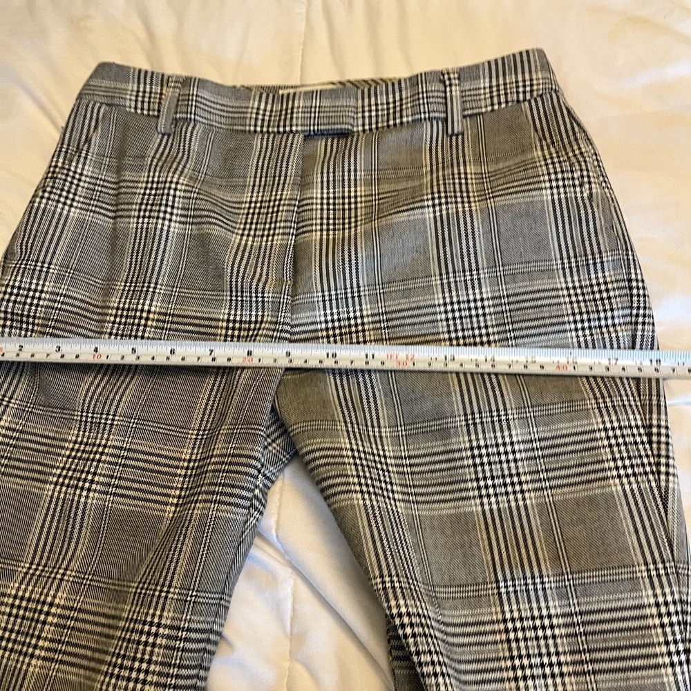 Reiss Plaid Trousers, Ankle length Size 4, office  corporate chic, Grey & Black - Picture 14 of 16